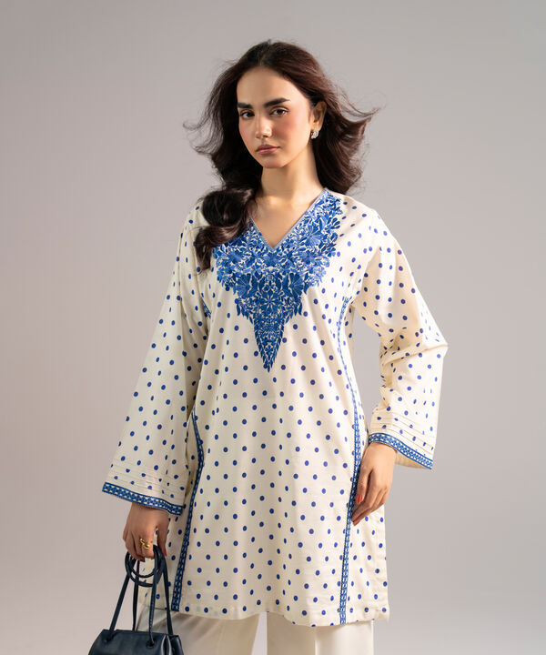 Embroidered Cotton Viscose Shirt