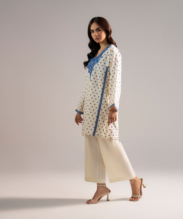Embroidered Cotton Viscose Shirt