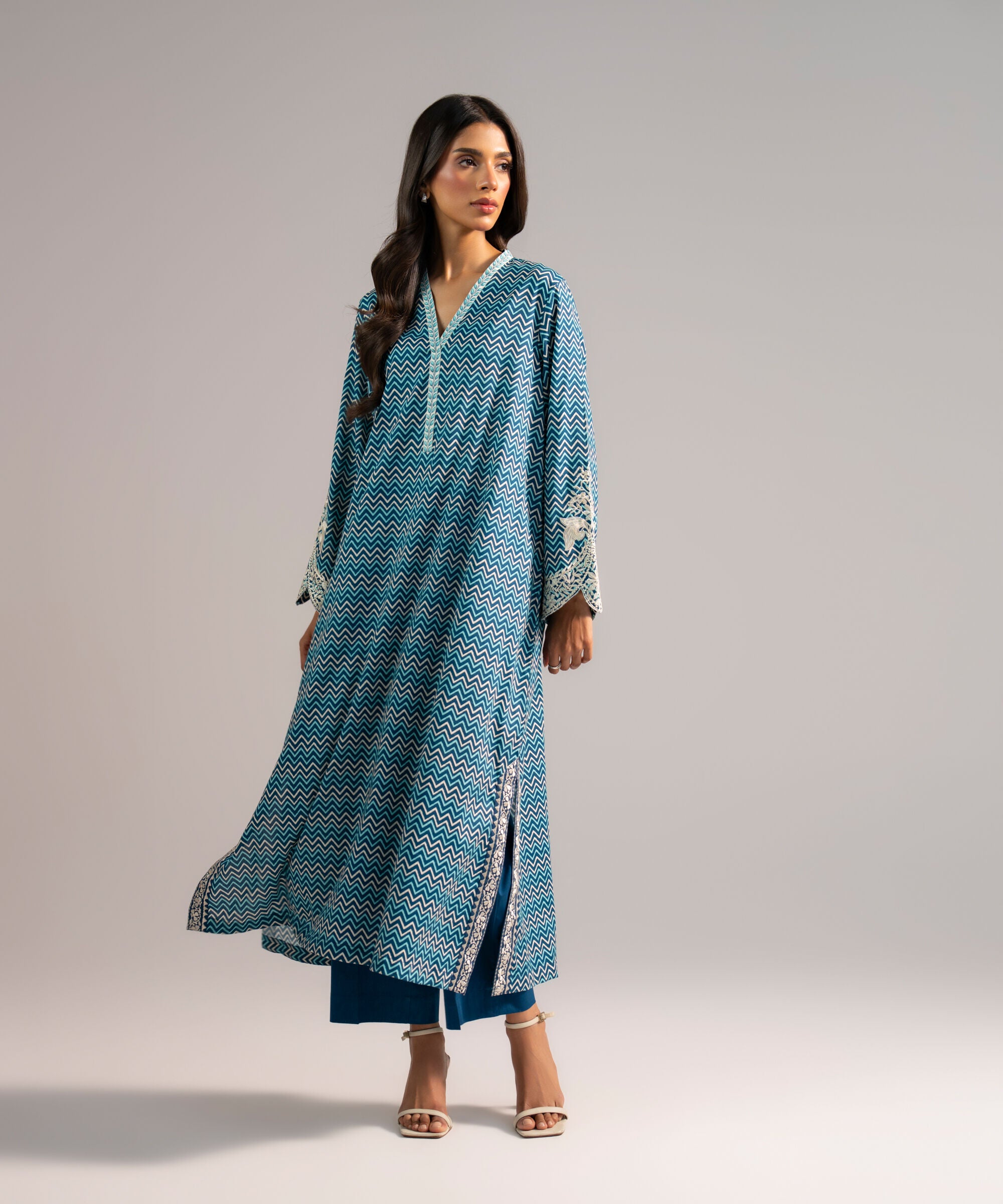 Embroidered Cotton Viscose Shirt