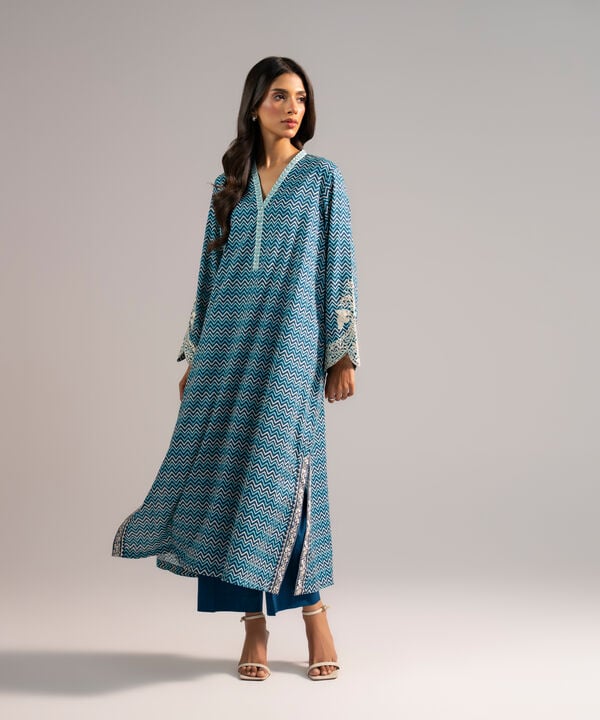 Embroidered Cotton Viscose Shirt