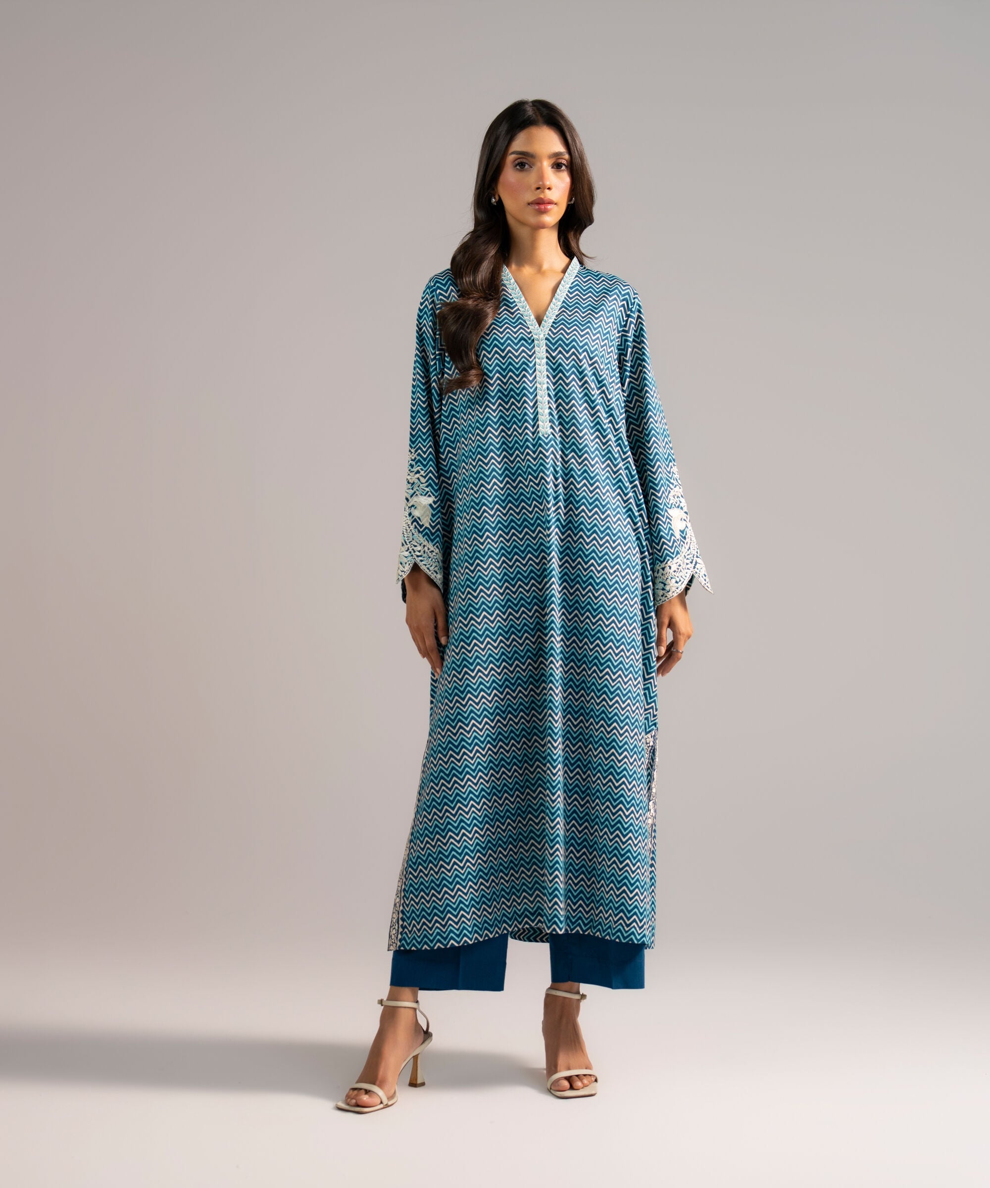 Embroidered Cotton Viscose Shirt