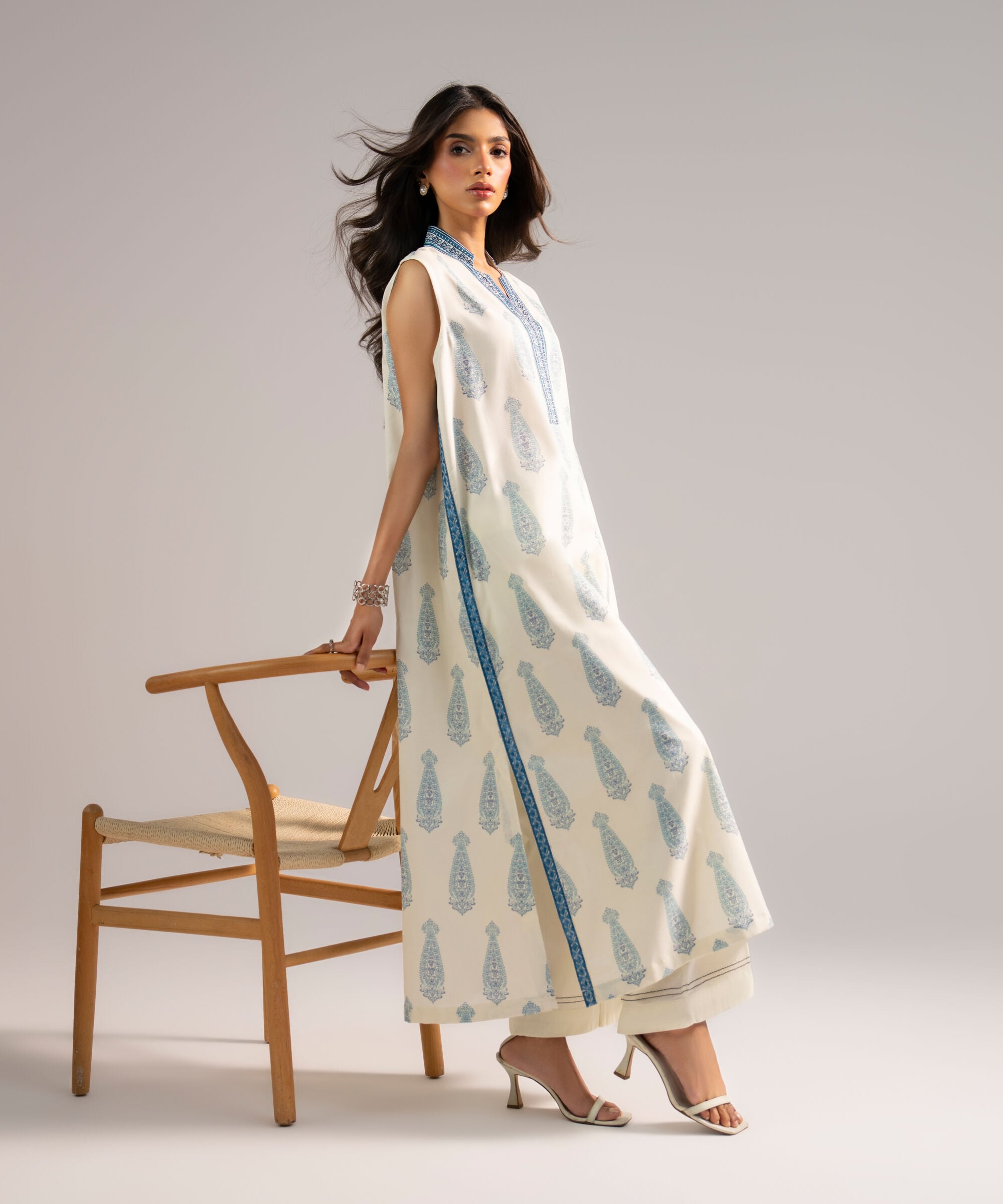 Embroidered Cotton Viscose Shirt