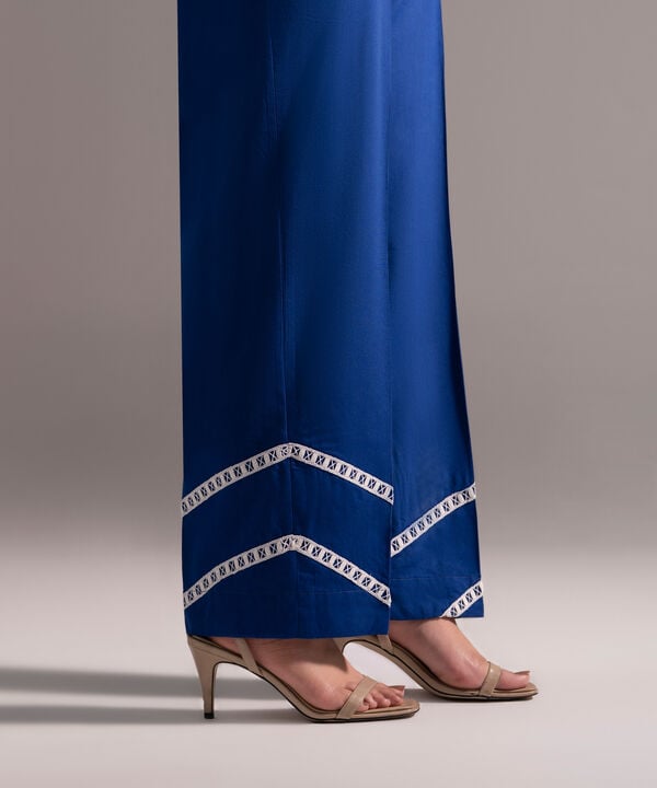 Cotton Viscose Straight Pants