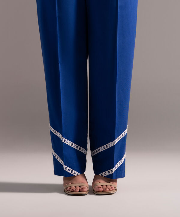 Cotton Viscose Straight Pants