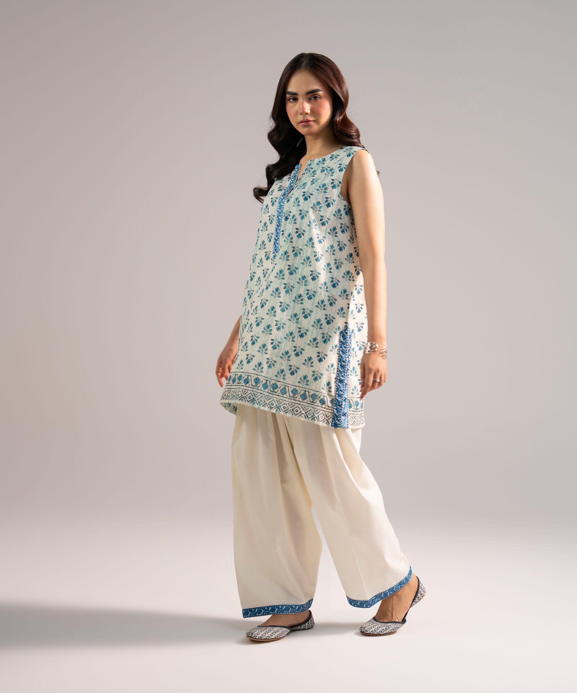 Embroidered Cotton Viscose Shirt