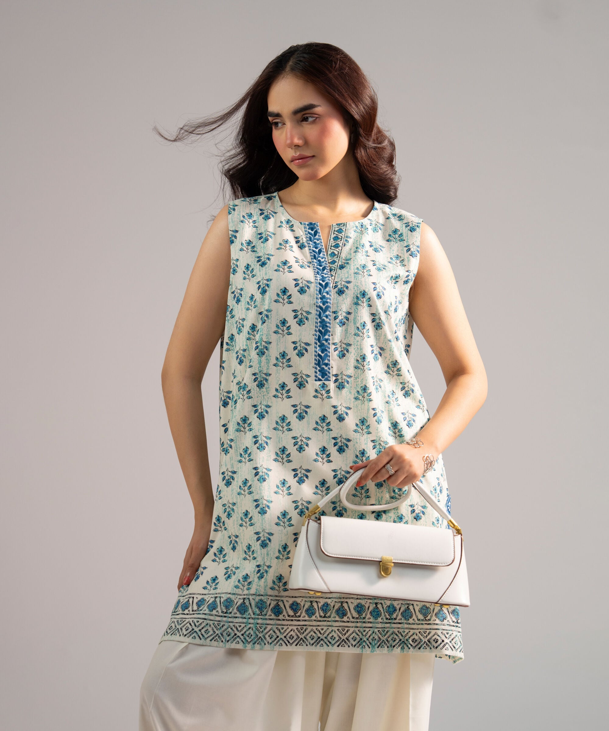 Embroidered Cotton Viscose Shirt