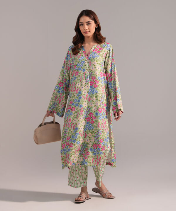 Printed Arabic Lawn Shirt