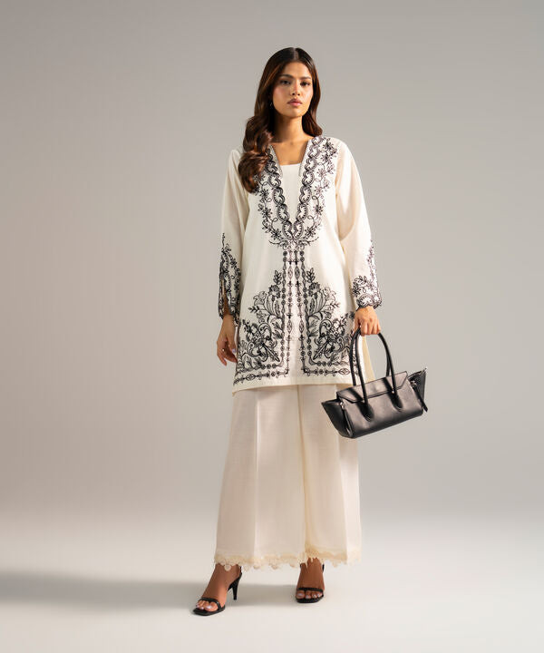Embroidered Crosshatch Shirt