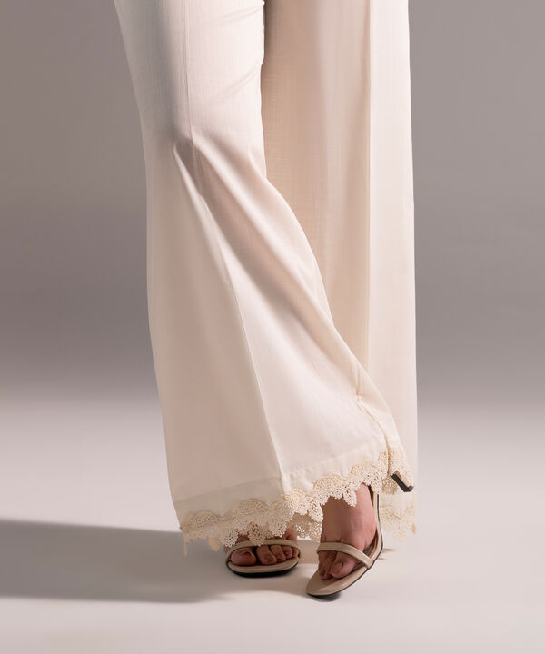 Crosshatch Flared Pants