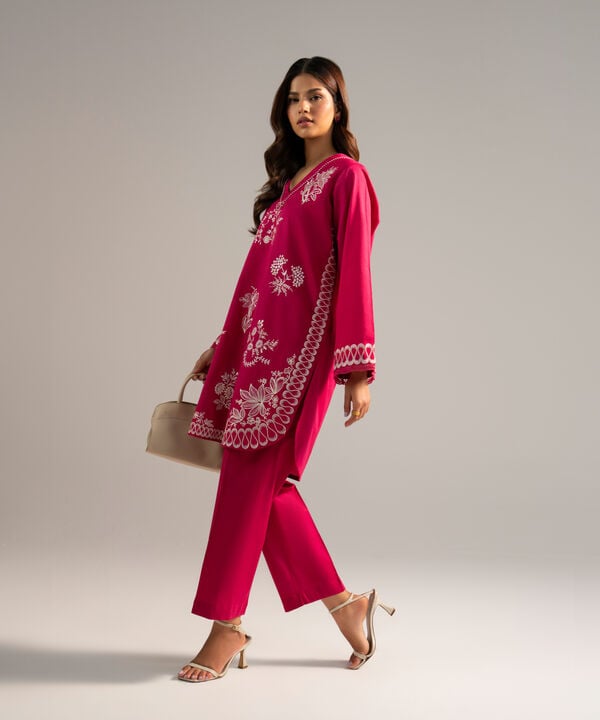 Embroidered Crosshatch Shirt