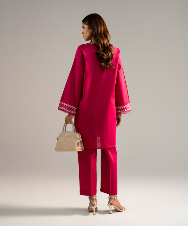 Embroidered Crosshatch Shirt