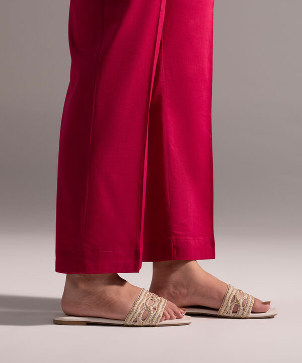 Crosshatch Straight Pants