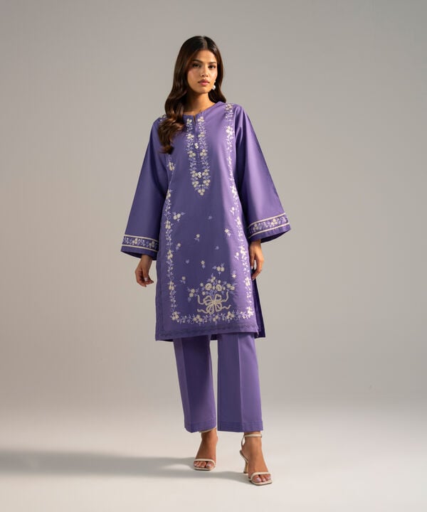 Embroidered Crosshatch Shirt