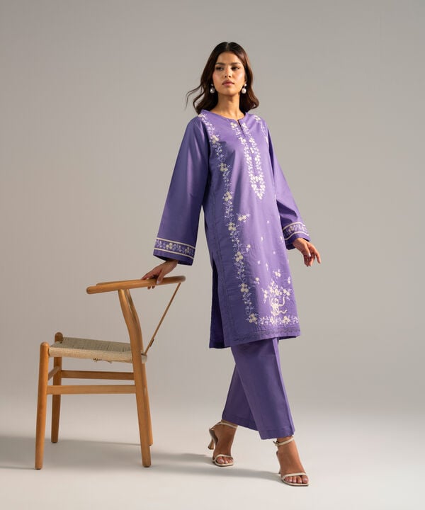 Embroidered Crosshatch Shirt