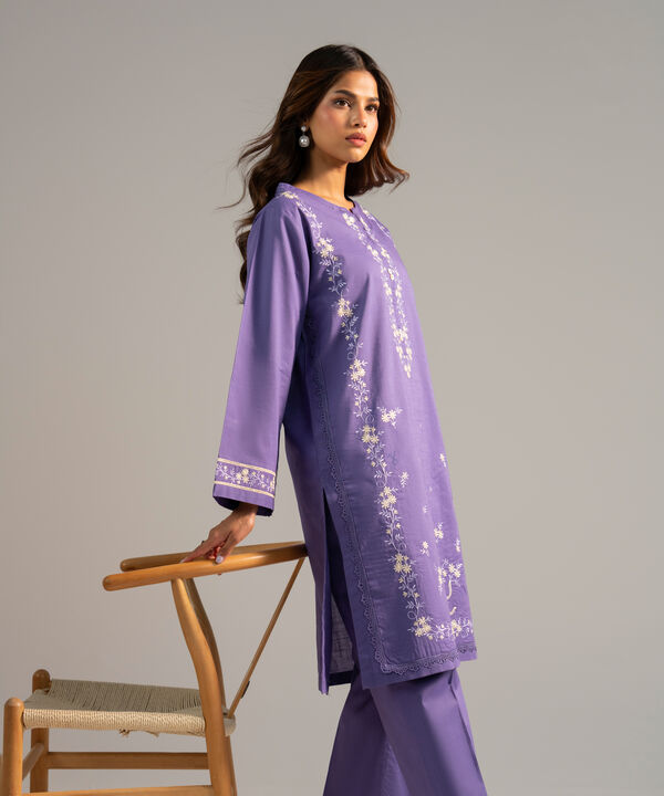 Embroidered Crosshatch Shirt