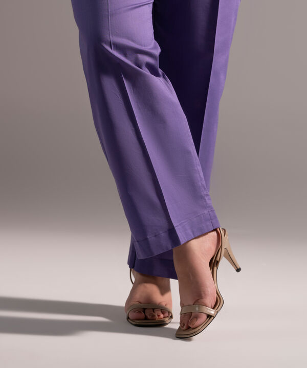 Crosshatch Straight Pants