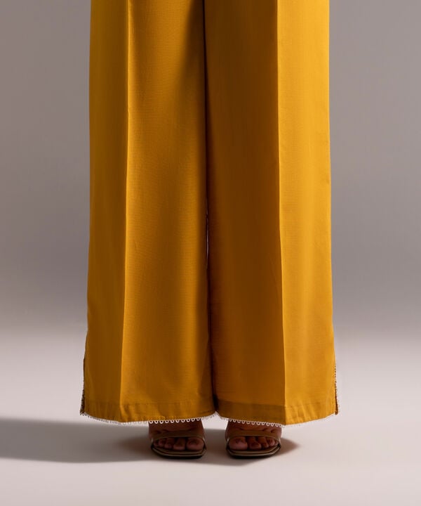 Crosshatch Flared Pants