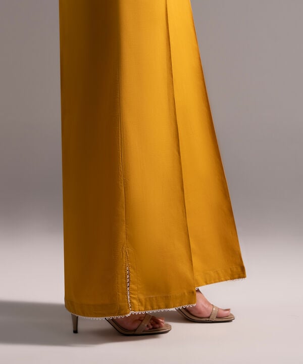 Crosshatch Flared Pants