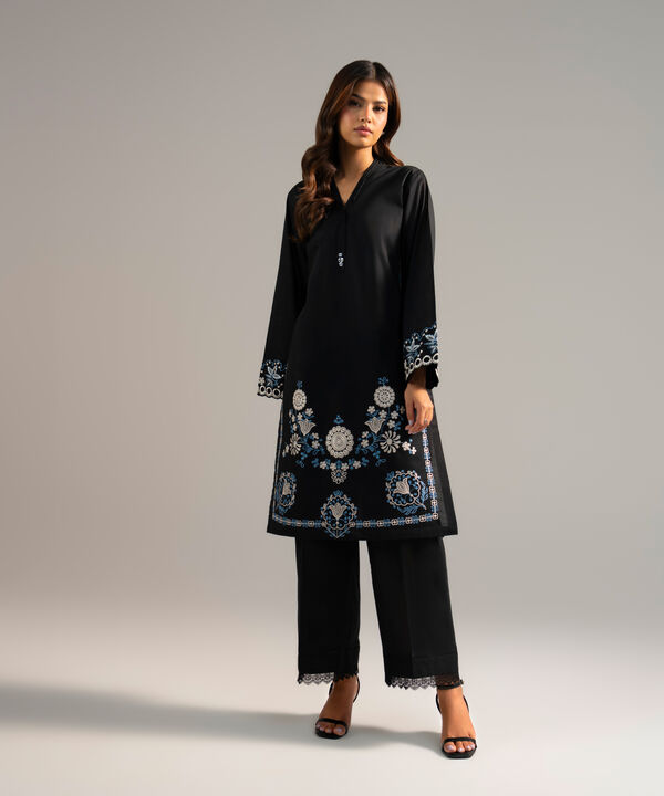 Embroidered Crosshatch Shirt