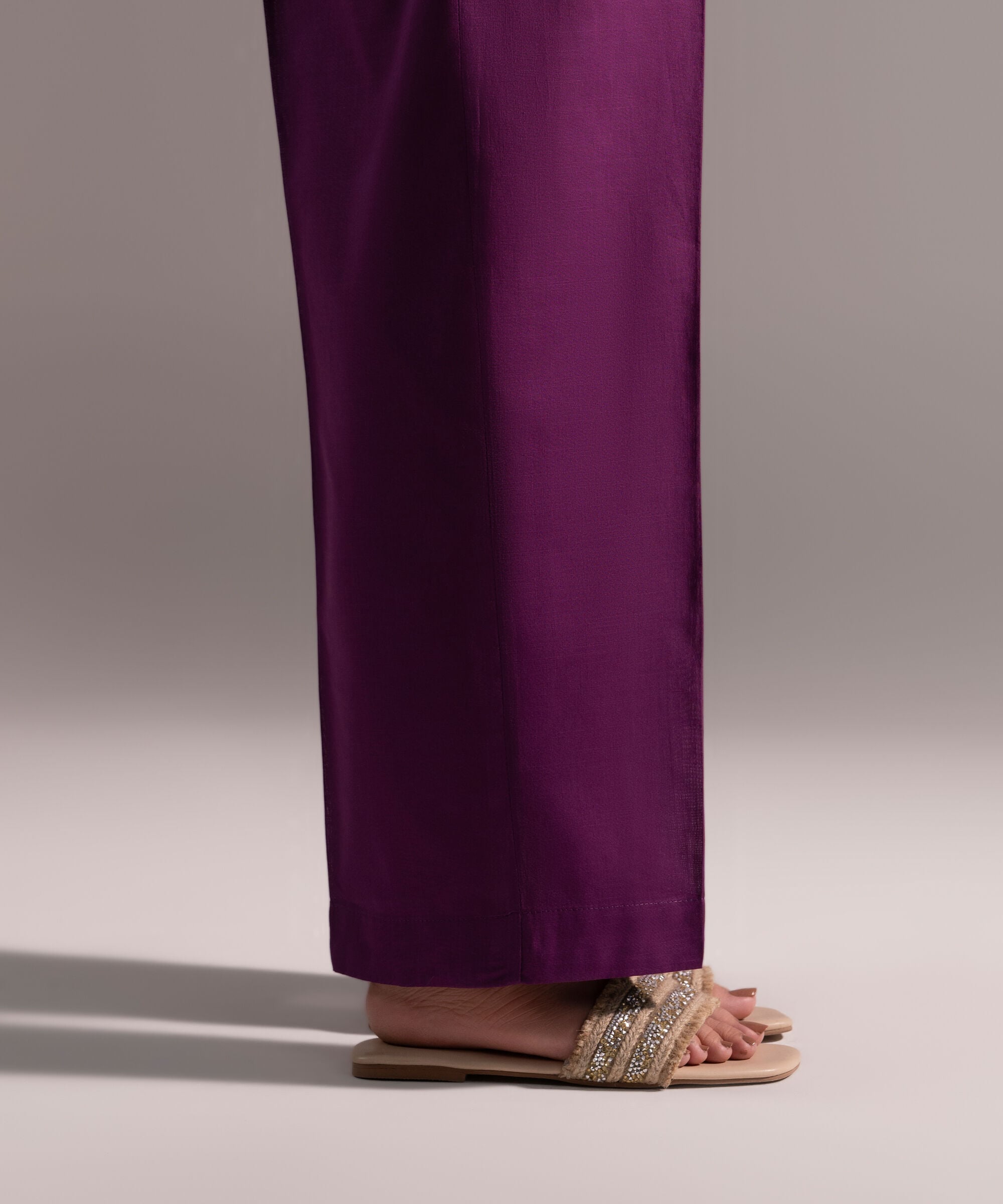 Crosshatch Straight Pants