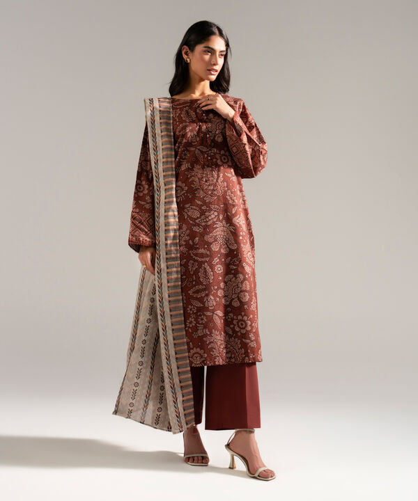 3 Piece - Printed Lawn Suit