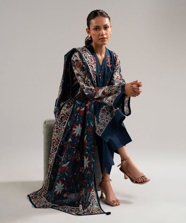 3 Piece - Printed Lawn Suit
