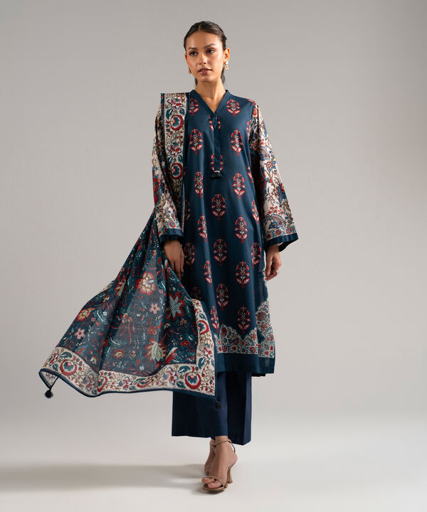 3 Piece - Printed Lawn Suit