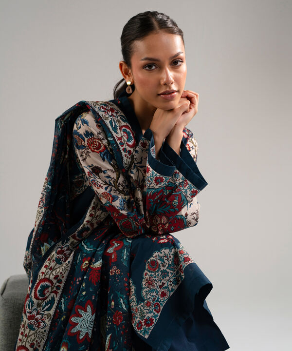 3 Piece - Printed Lawn Suit