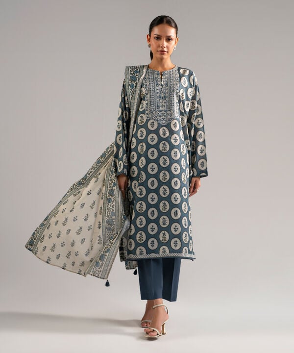3 Piece - Embroidered Lawn Suit