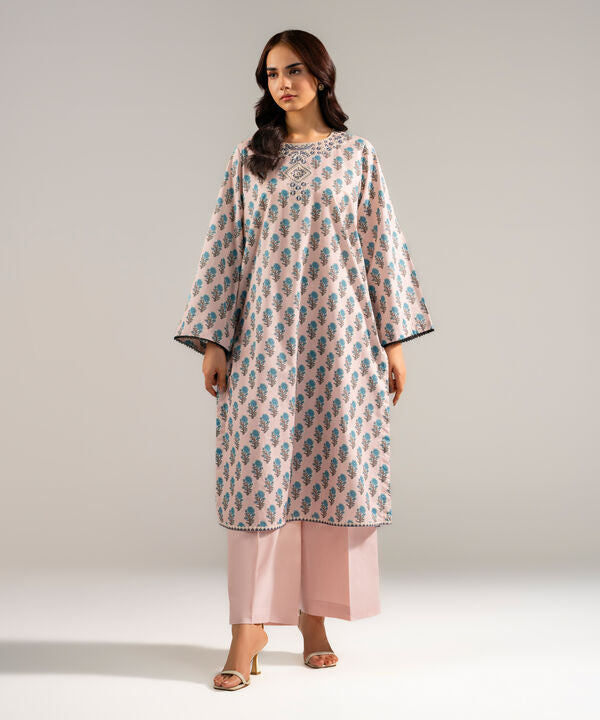 2 Piece - Embroidered Cambric Suit