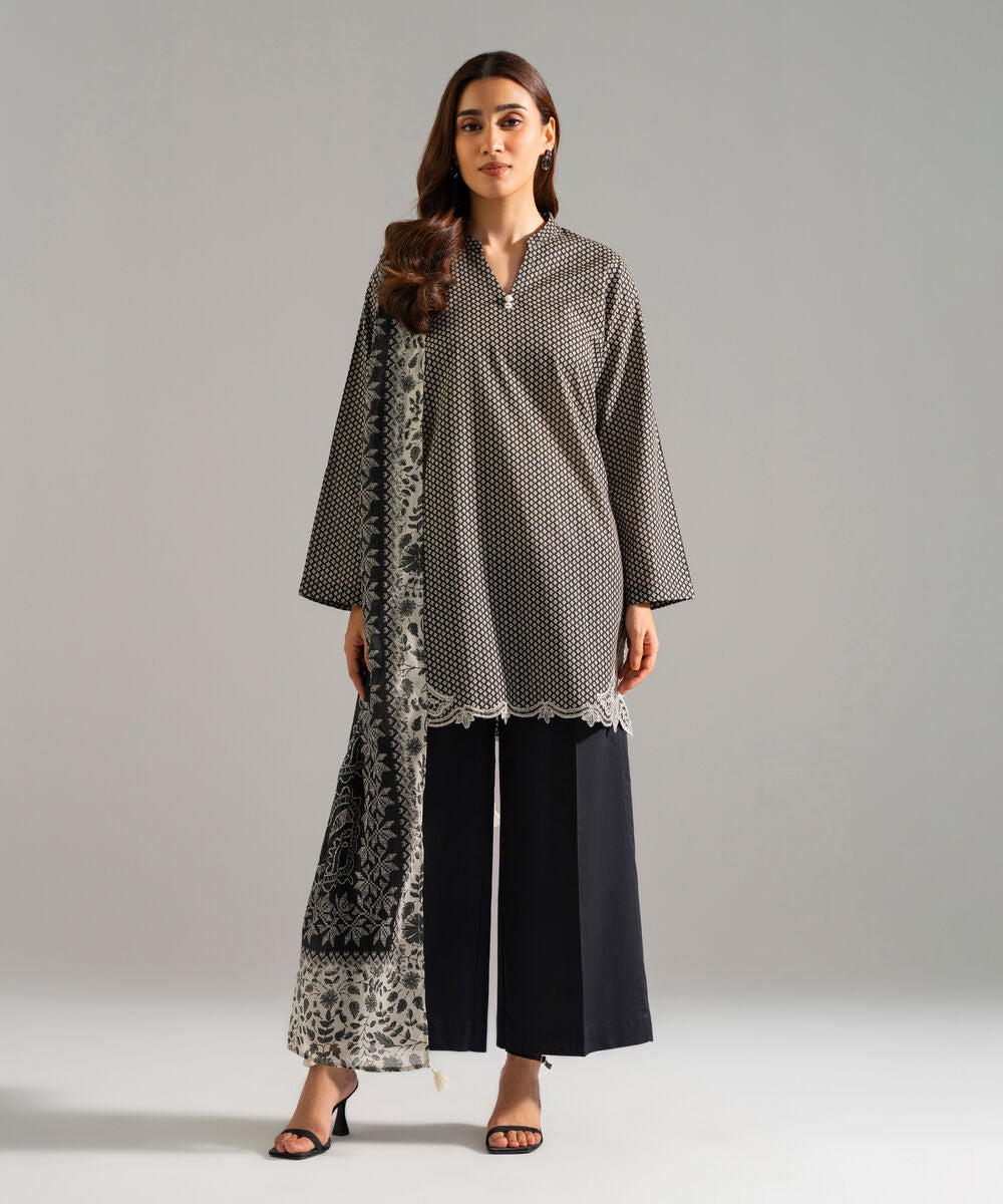 3 Piece - Embroidered Cambric Suit PBW26CAHMV99