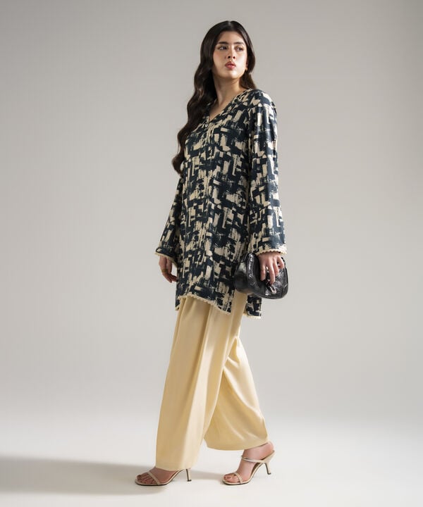 2 Piece - Printed Arabic Lawn Suit
