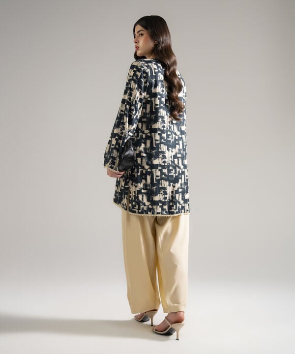 2 Piece - Printed Arabic Lawn Suit