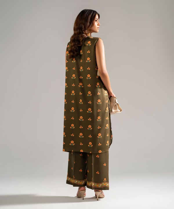 2 Piece - Printed Arabic Lawn Suit
