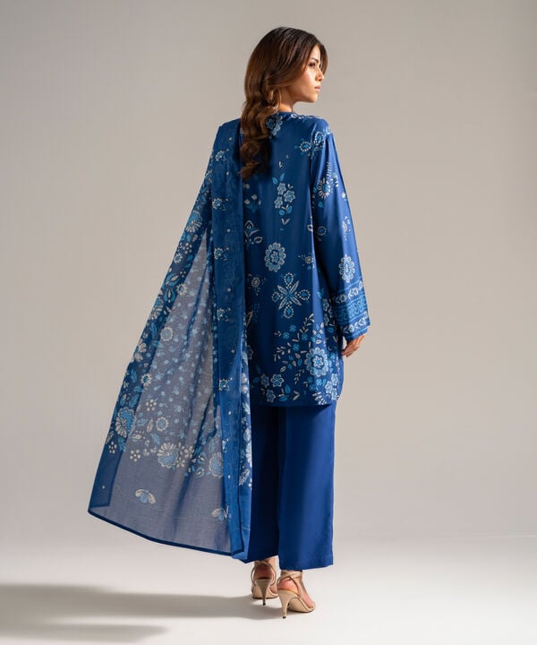 3 Piece - Printed Arabic Lawn Suit