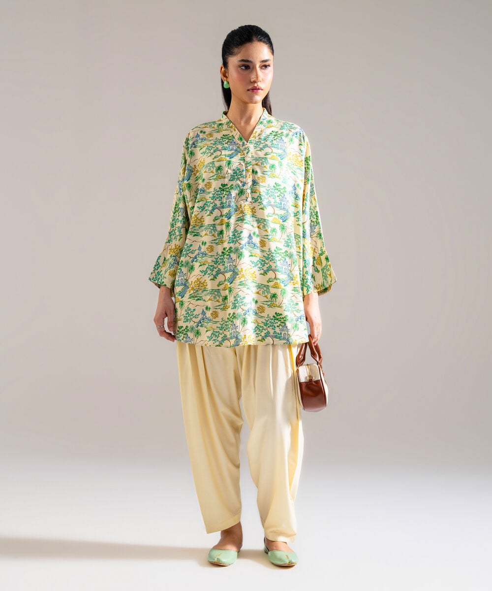 2 Piece - Printed Arabic Lawn Suit PBW26CASTV91