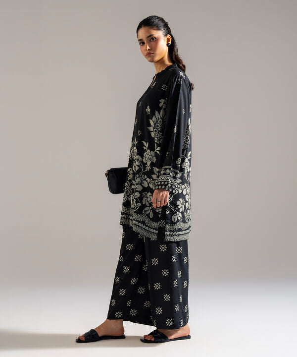 2 Piece - Printed Arabic Lawn Suit