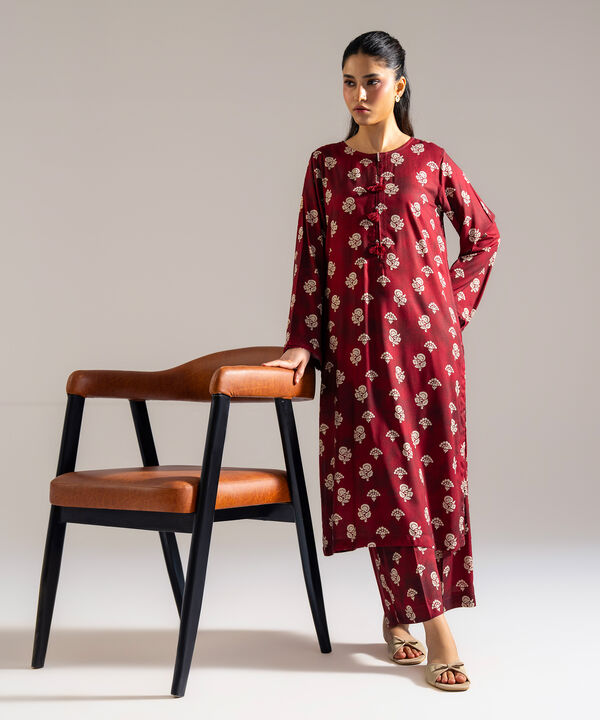 2 Piece - Printed Arabic Lawn Suit