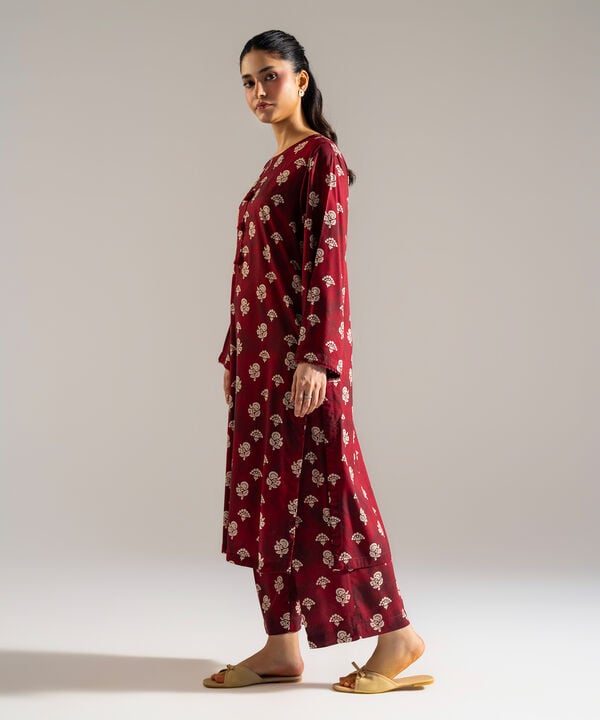 2 Piece - Printed Arabic Lawn Suit