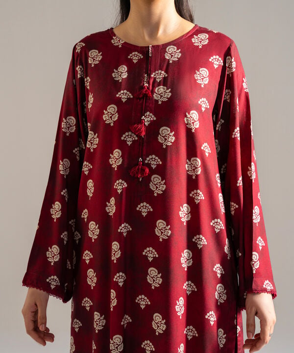 2 Piece - Printed Arabic Lawn Suit