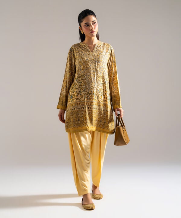 2 Piece - Printed Arabic Lawn Suit