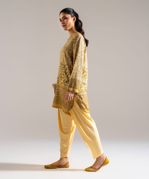 2 Piece - Printed Arabic Lawn Suit