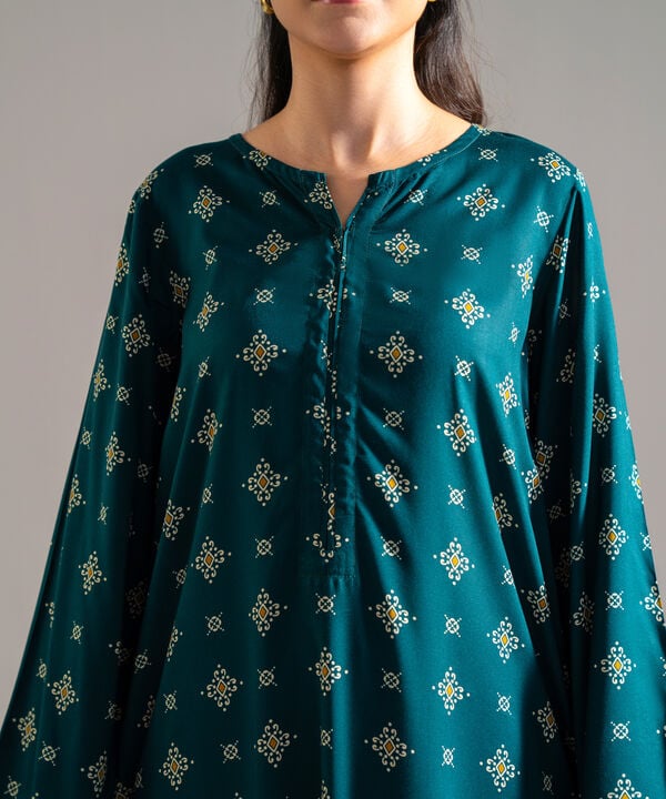 2 Piece - Printed Arabic Lawn Suit