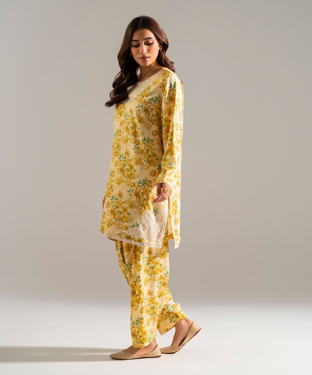 2 Piece - Embroidered Arabic Lawn Suit PBW26CASTV97
