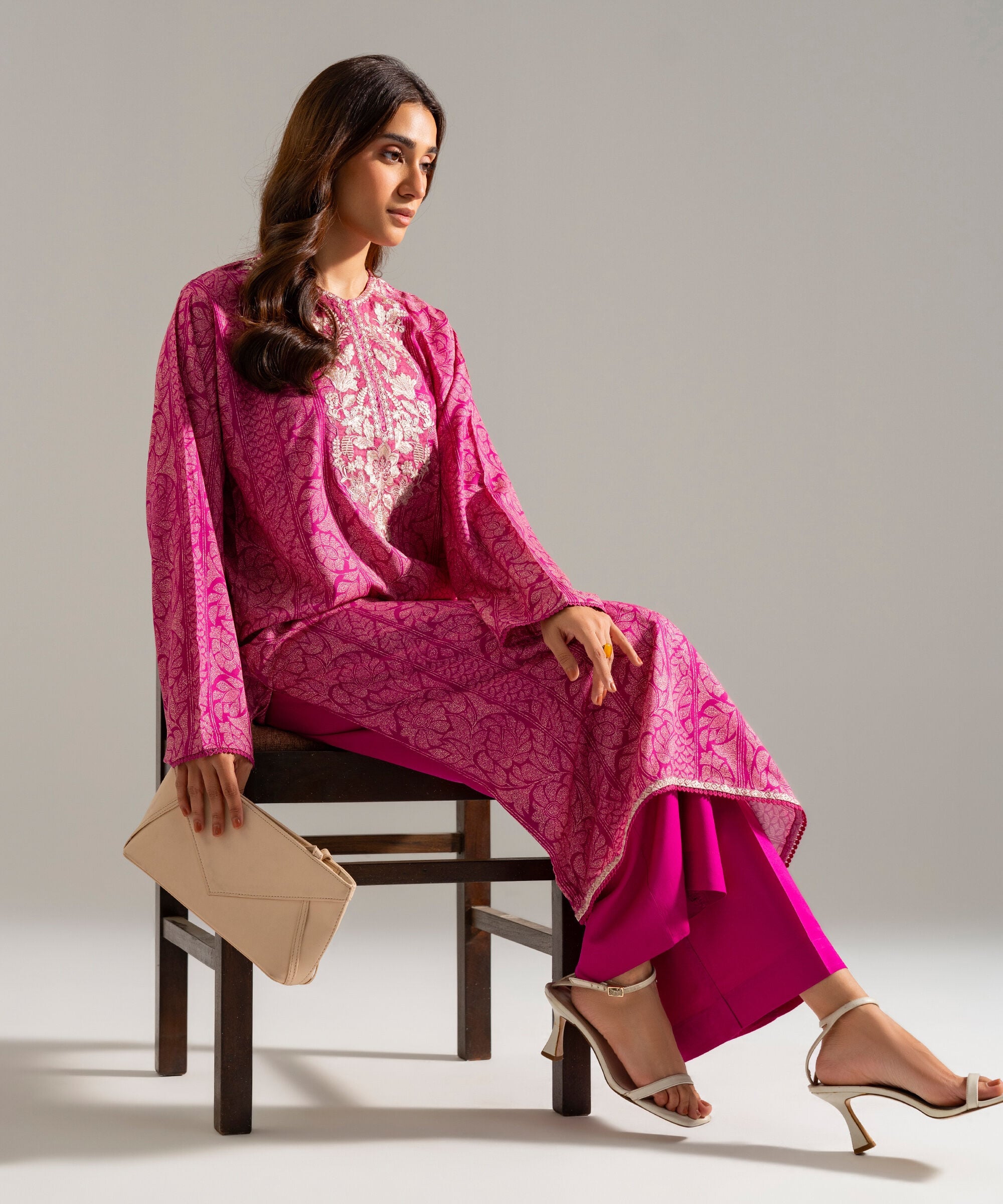 2 Piece - Embroidered Arabic Lawn Suit PBW26CASTV98