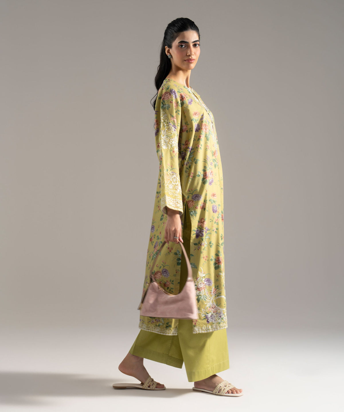 2 Piece - Embroidered Cotton Viscose Suit PBW26CHMV104