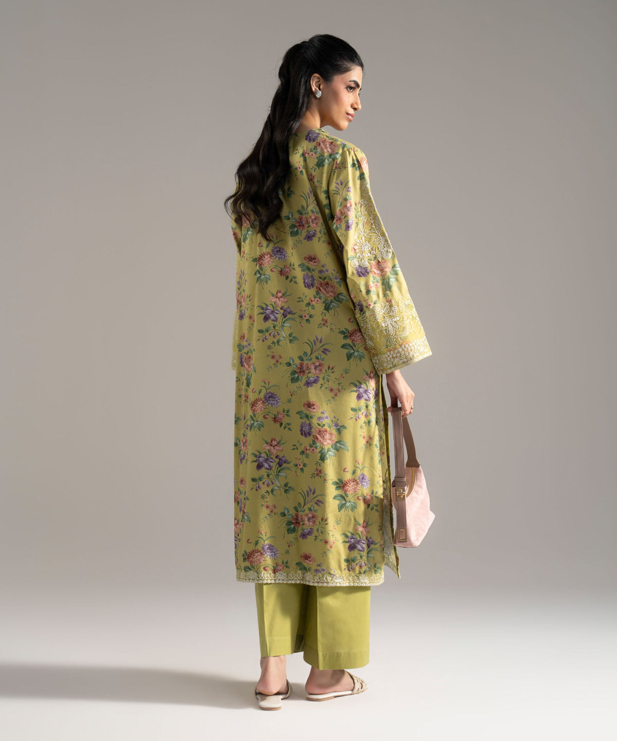 2 Piece - Embroidered Cotton Viscose Suit PBW26CHMV104
