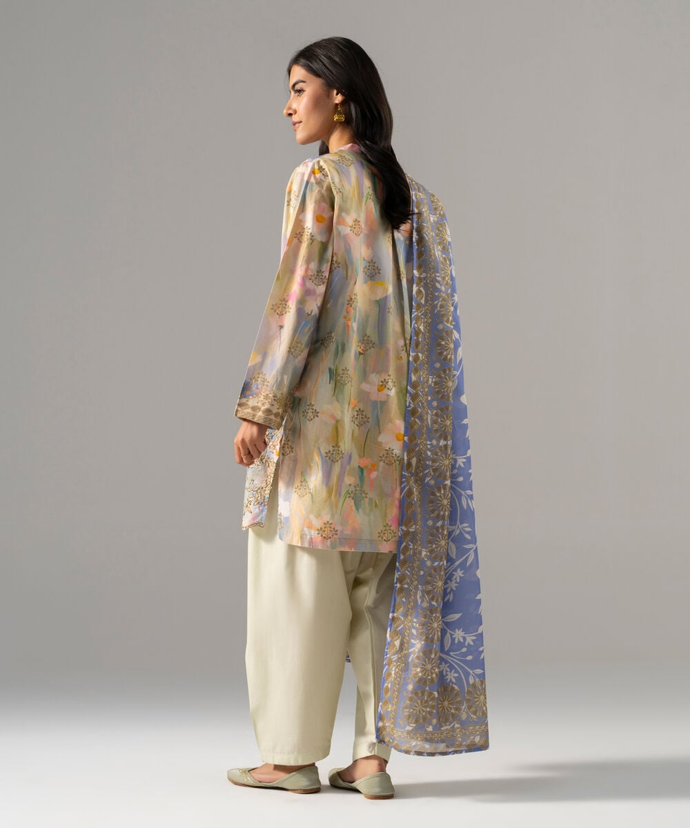 3 Piece - Embroidered Cambric Suit PBW26CHMV910