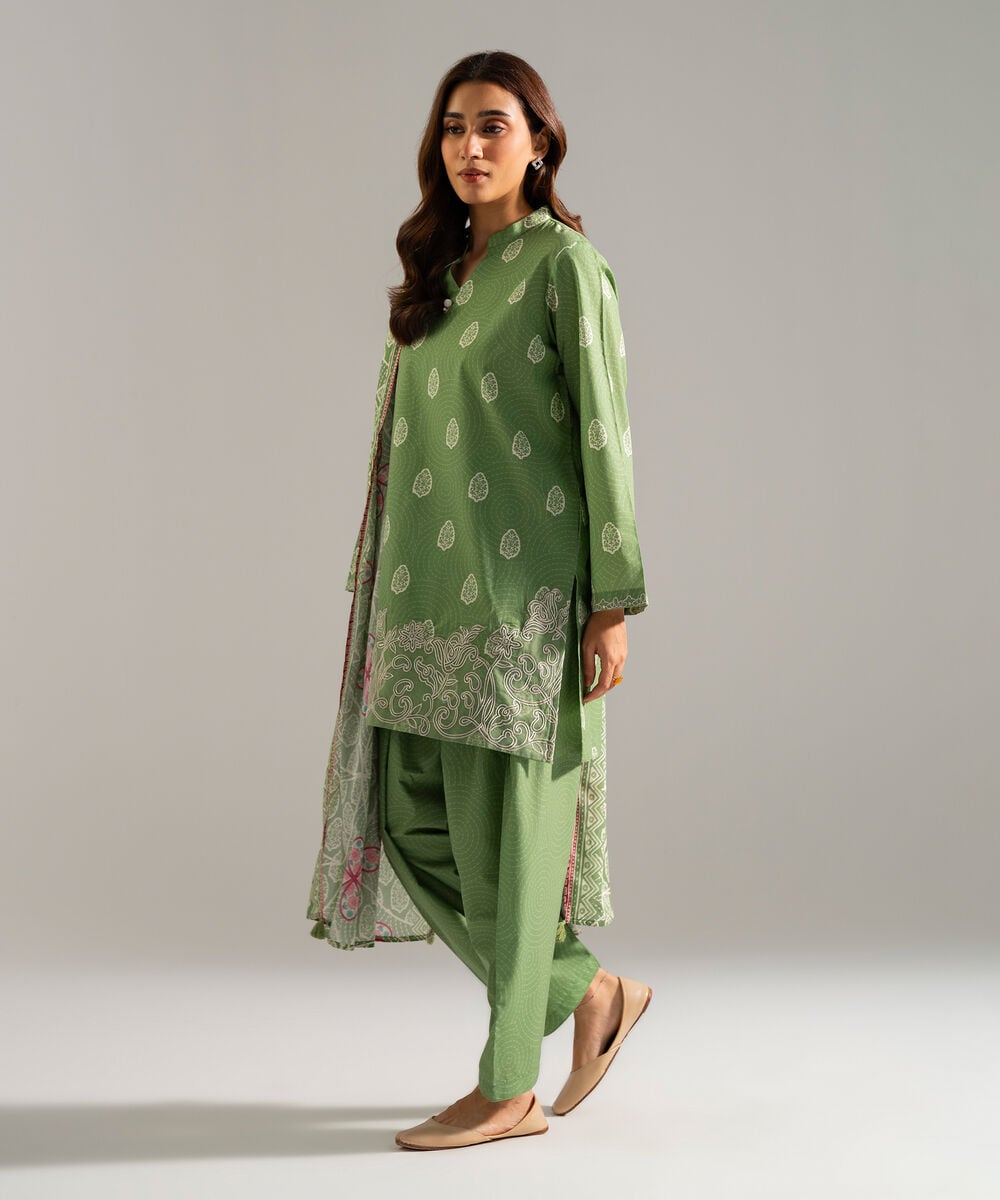 3 Piece - Embroidered Cambric Suit PBW26CHMV912