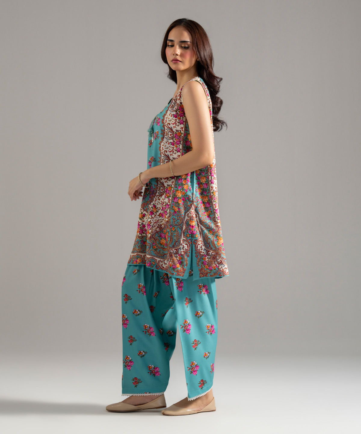 Printed Arabic Lawn Shirt PBW26CMV105S